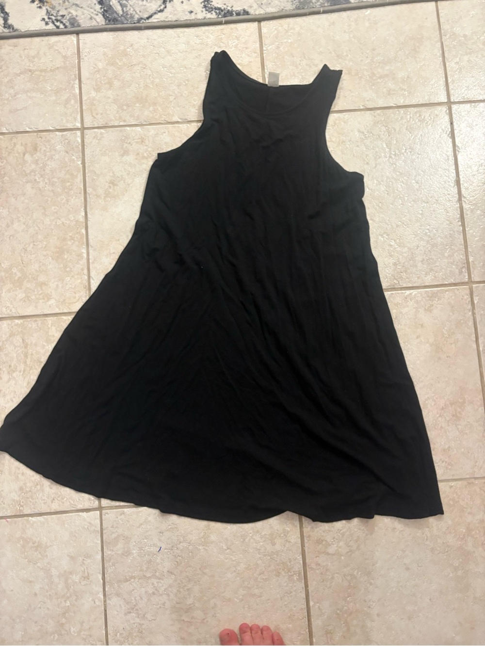 Old Navy Black Sleeveless Swing Mini Dress small petite